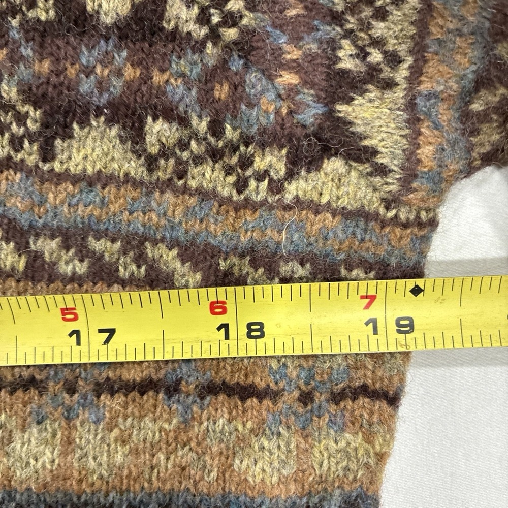 Vintage Lauren Ralph Lauren Western Country Nordic Knit Sweater Small 100% Wool - Picture 8 of 13